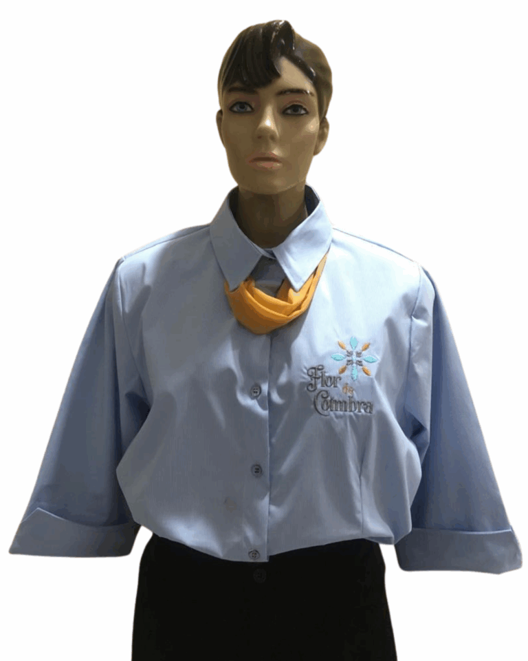 02 CJ GER FEM CAMISA 3_4 LENÇO CALÇA SOCIAL